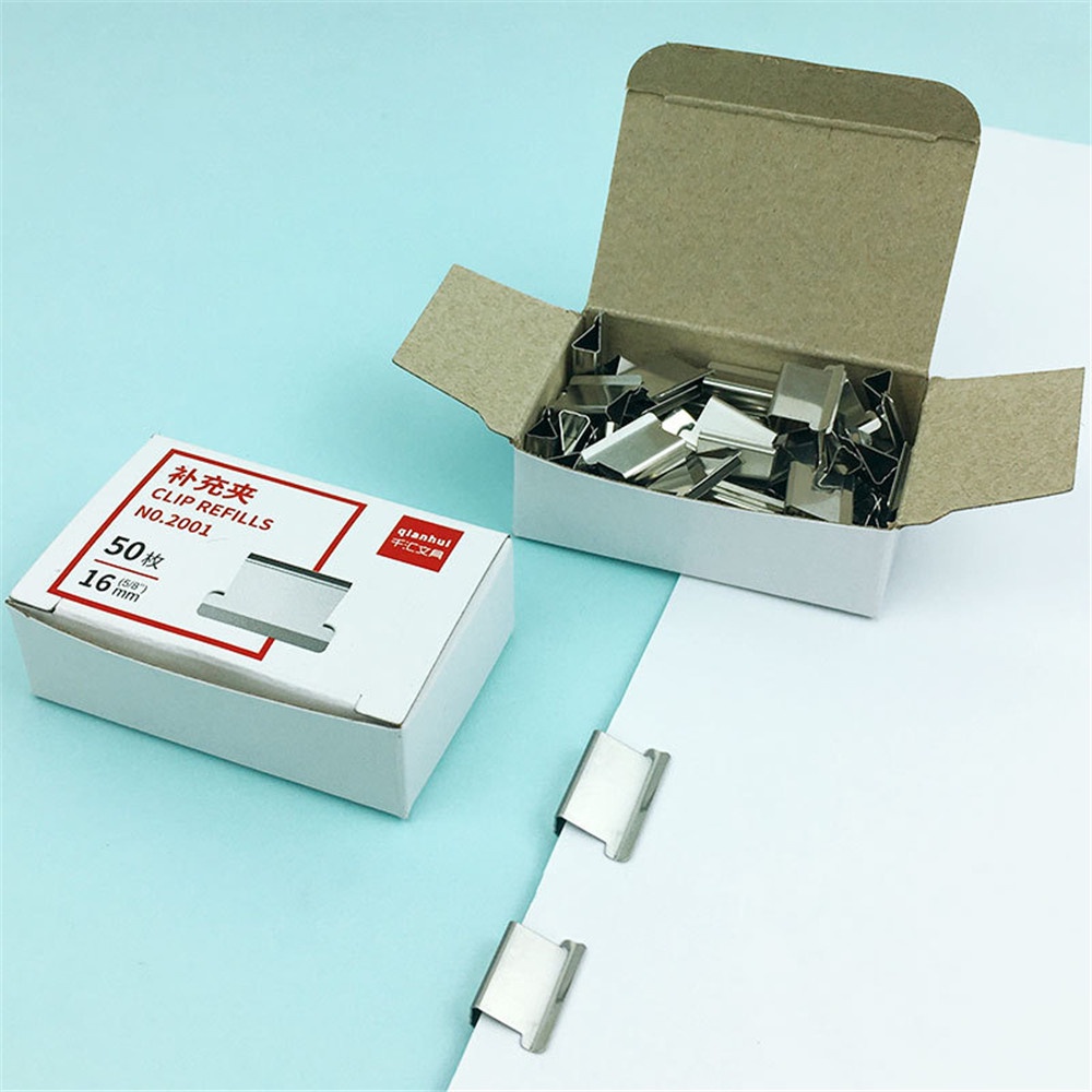 Dụng Cụ Bấm Ghim Giấy Cầm Tay Kèm 50 Kẹp Kim Loại Tiện Dụng