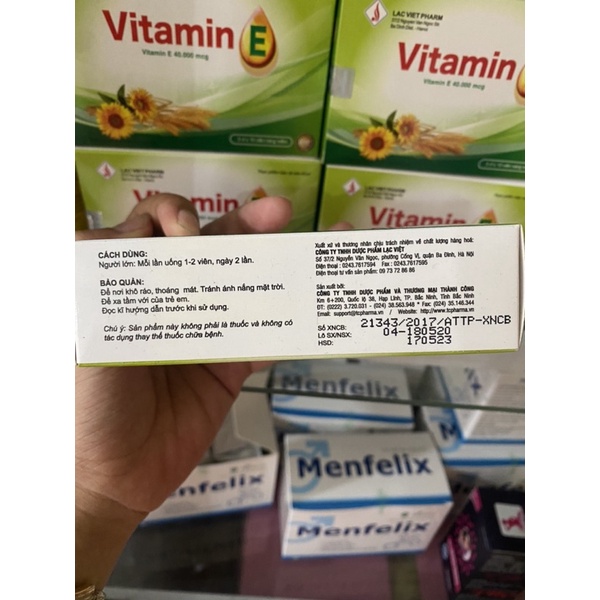 Vitamin E lạc việt pharm - Giúp Hỗ Trợ Đẹp Da, Sáng  Mịn, Tăng Khả Năng Thụ Thai