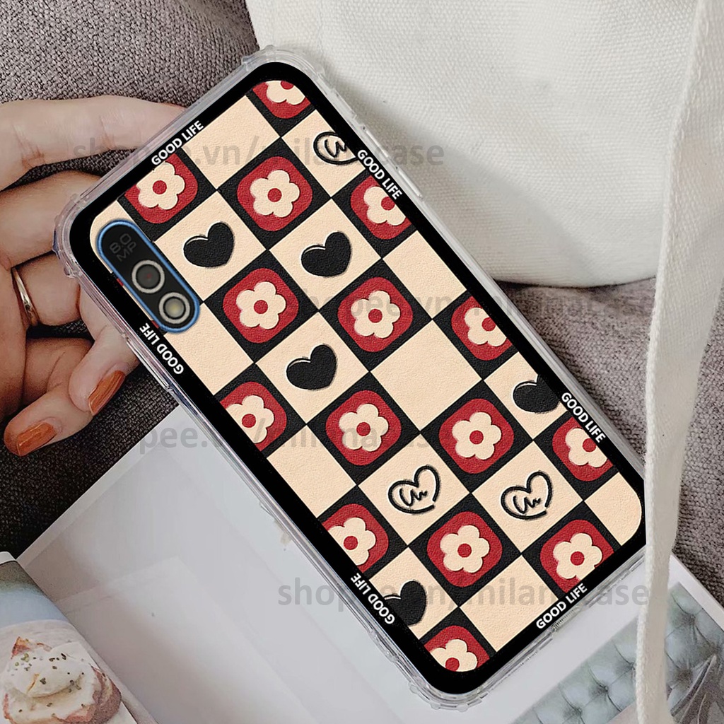 Ốp Vsmart Bee / Bee 3 in hình caro trái tim siêu đẹp, siêu nét đầy phong cách cá tính
