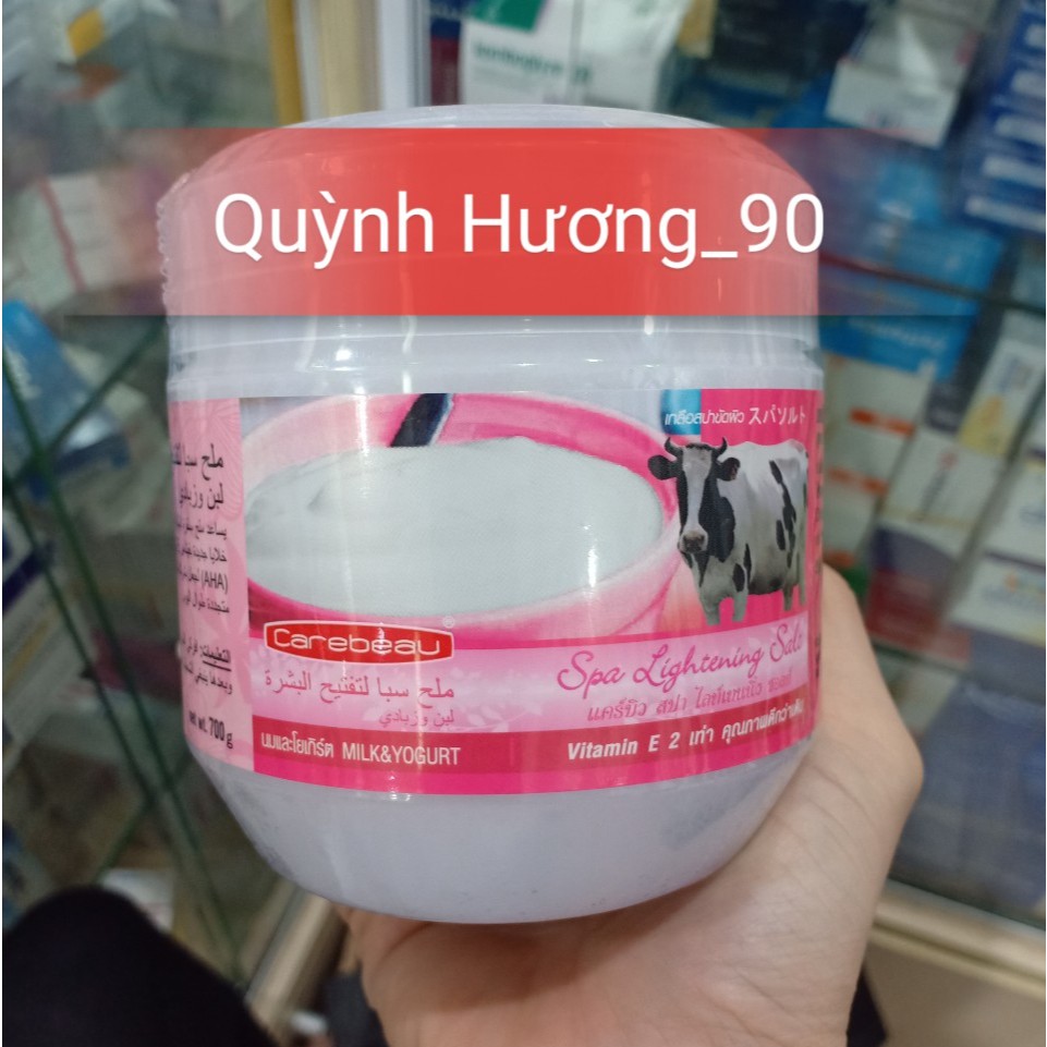 Muối tắm làm trắng da CAREBEAU tinh chất sữa chua 700g