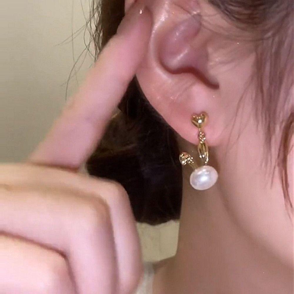 Khuyên Tai Kim Loại Hình Thỏ Dễ Thương Thời Trang Dành Cho Nữ