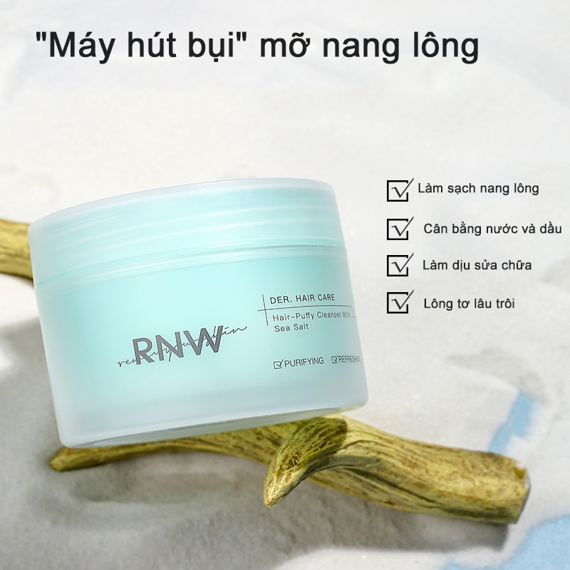 Dầu Gội Muối Biển Rnw Chống Gàu Kiểm Soát Dầu Cho Da Đầu Trọng Lượng 220g