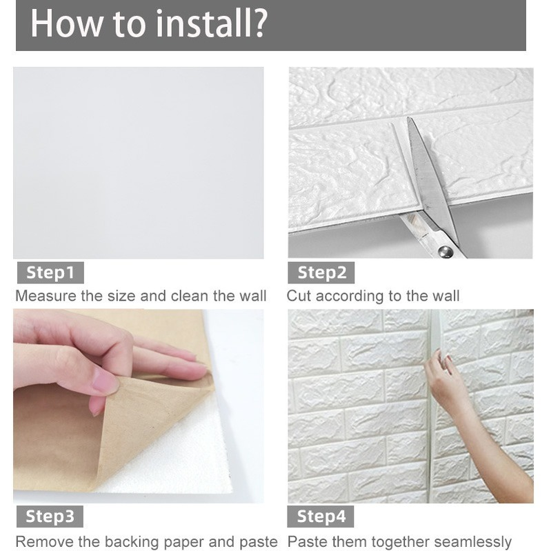 Giấy Dán Tường Họa Tiết Gạch 3d Mẫu Mới 2021