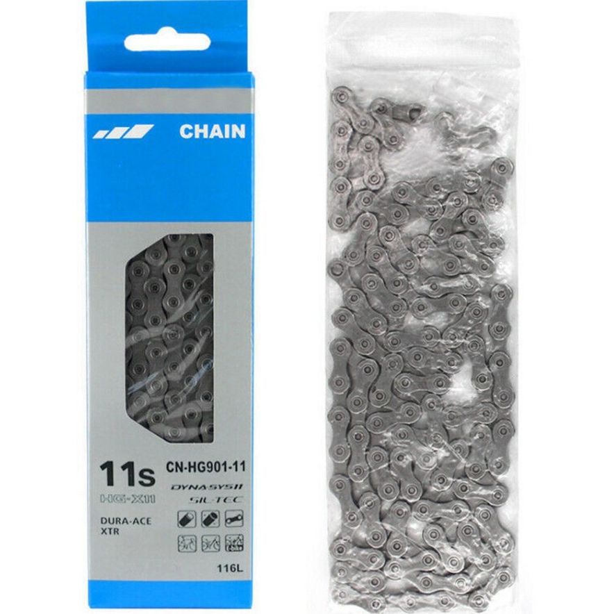 Dây Xích Xe Đạp 11 Tốc Độ HG901 11 Cho Dura-Ace / XTR Bike 116 Links Shimano HG701 / HG40 / HG54 / HG95