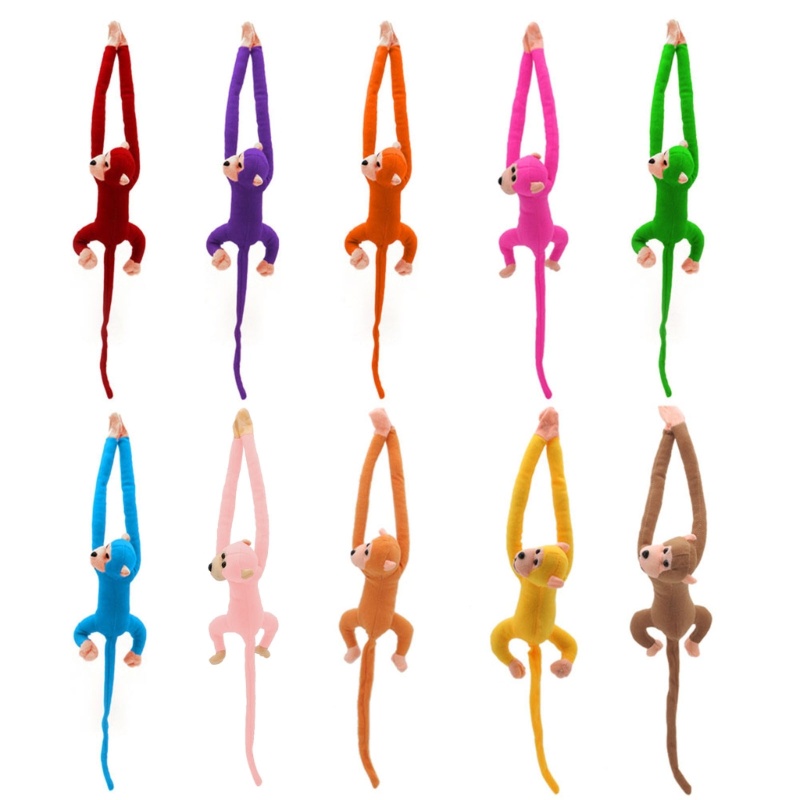 Khỉ Nhồi Bông Đuôi Dài 60cm Dùng Làm Rèm Cửa / Ngủ Cho Bé