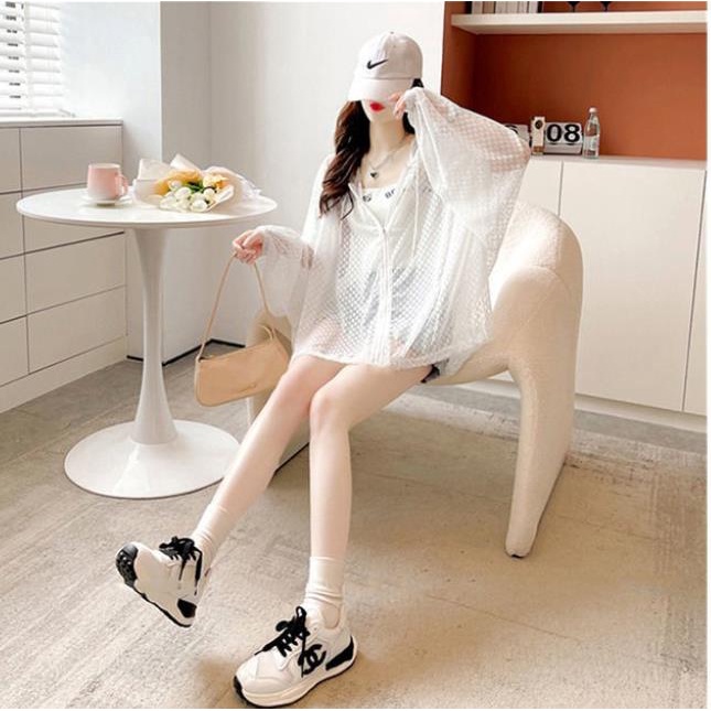 Áo Khoác Mỏng Xuyên Thấu Dáng Rộng Thời Trang Mùa Hè Dành Cho Nữ 2022