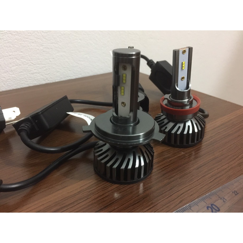 1 Bóng pha led oto xe máy F2 50w , F8 60w , F16 72w siêu sáng chân H1 H4 H11