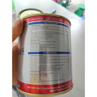 Sơn thép mạ kẽm Zn các màu