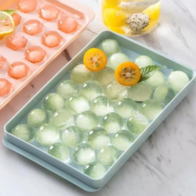 KHAY LÀM ĐÁ bi tròn  khuôn kem hoa quả trái cây khuôn làm thạch rau câu độc đáo tiện dụng - HS Shop Đà Nẵng