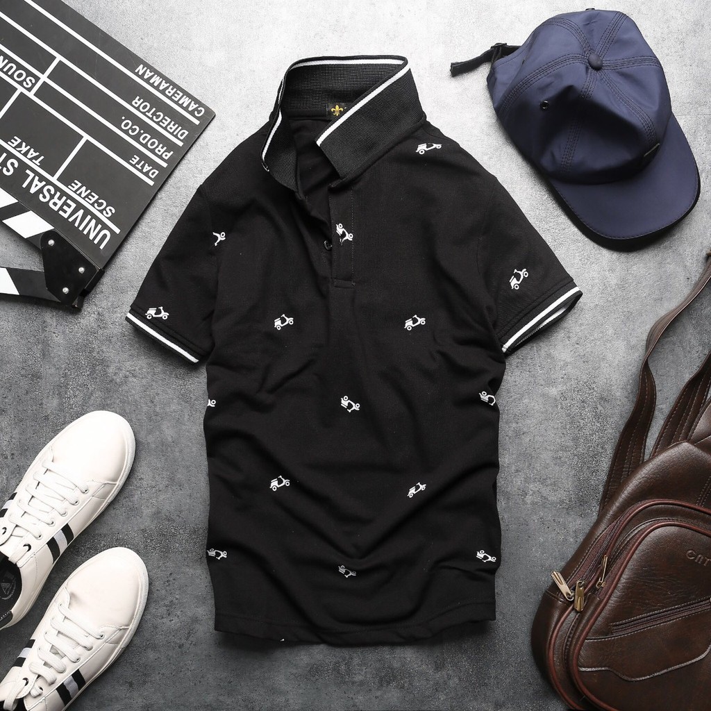 Áo Thun Cá Sấu Nam Họa Tiết Xe - XH042 | BigBuy360 - bigbuy360.vn