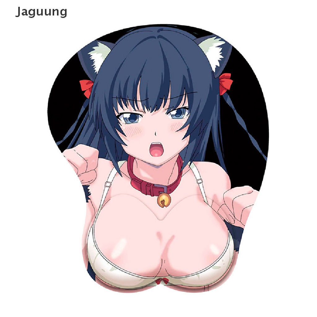 Miếng lót chuột kê cổ tay bằng silicon thiết kế hình nhân vật anime 3D gợi cảm