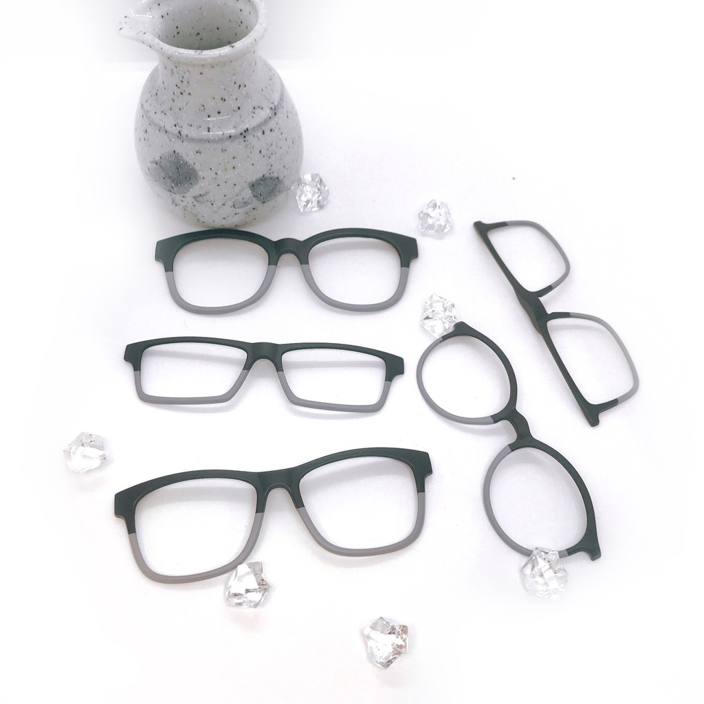 COMBO2.1❤️GỌNG+2 MẶT KÍNH❤️Mắt kính Custumeye❤️Kính mát cận râm thời trang nam nữ nhiều màu gọng vuông tròn Hot Trend | BigBuy360 - bigbuy360.vn