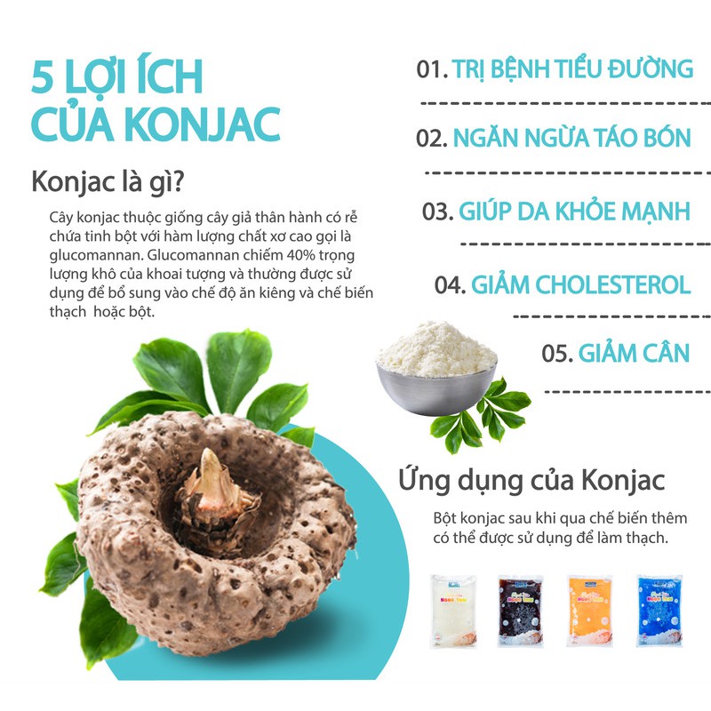 Phở nưa Konjac ăn kiêng, không đường, không đạm, không Calories, không Cholesterol