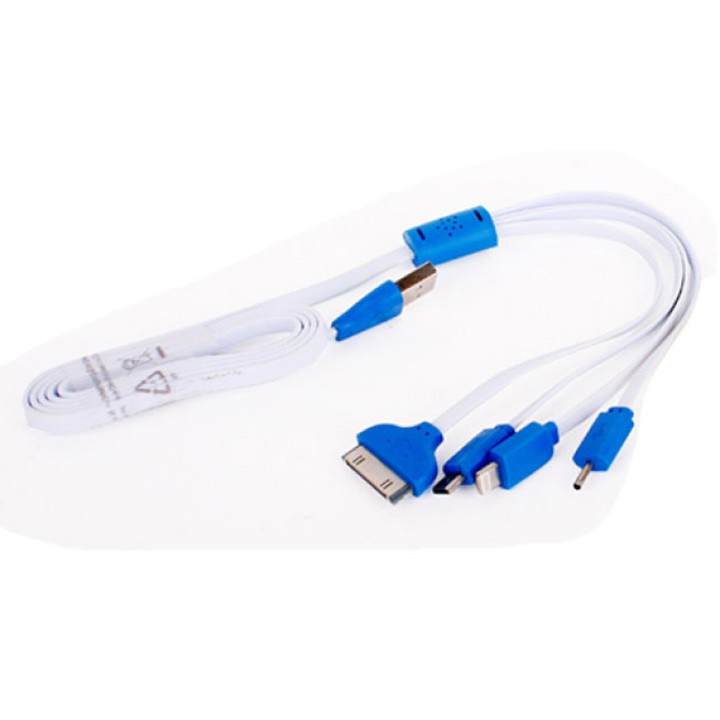 Cáp sạc đa năng 4 in 1 cổng USB Micro chân kim cho IPSS Nokia có đèn led youngcityshop 30.000