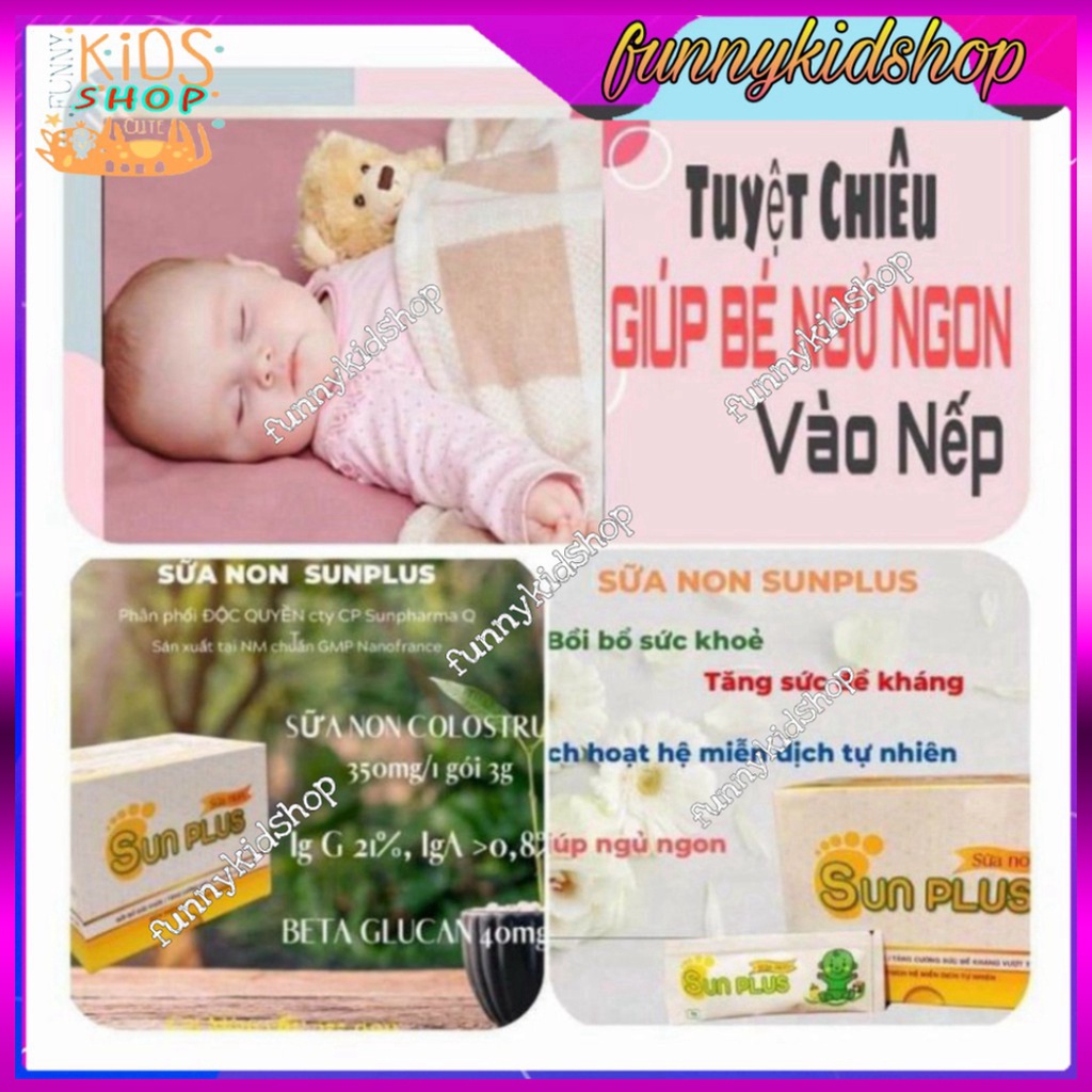 Men hữu cơ Sunplus + Sữa non Sunplus bổ sung chất xơ