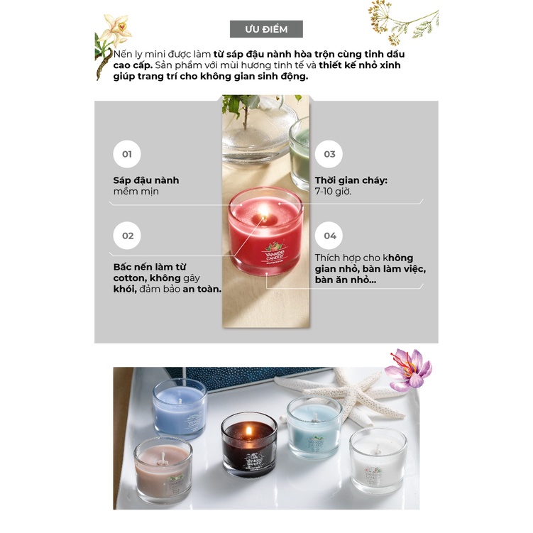 Nến ly mini Yankee Candle - Red Apple Wreath (37g)