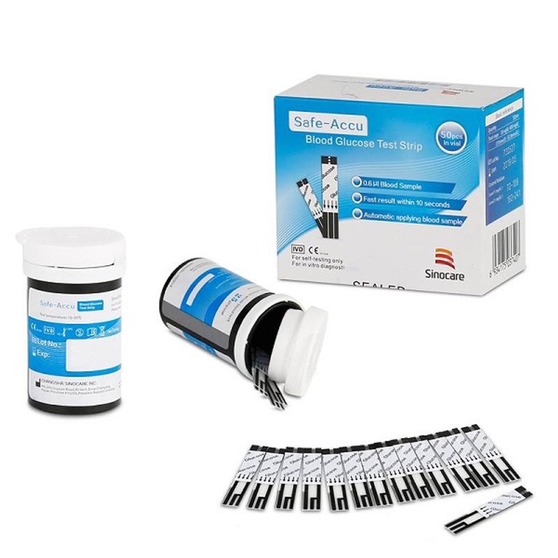 Que Thử Tiểu Đường, Que Thử Đường Huyết Safe - Accu SINOCARE