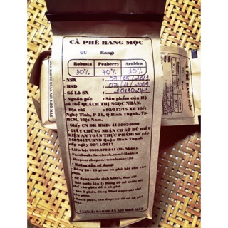 500 Gram (Gross Weight) - CÀ PHÊ RANG MỘC - GU 1 - PHỐI TRỘN ROBUSTA 70% VÀ 30% ARABICA - DÀNH CHO PHA MÁY/PHA PHIN.