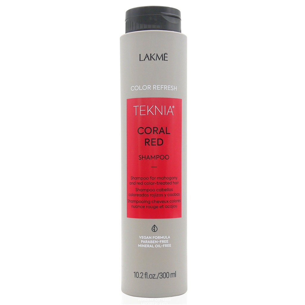Dầu gội dưỡng màu tóc nhuộm (MÀU ĐỎ) LAKME Coral Red Shampoo 300ml