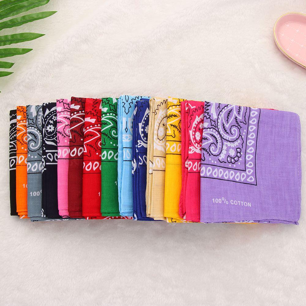 Gói 12 Khăn Bandana Đeo Cổ / Khăn Tay Họa Tiết Paisley Độc Đáo Cho Nam Và Nữ