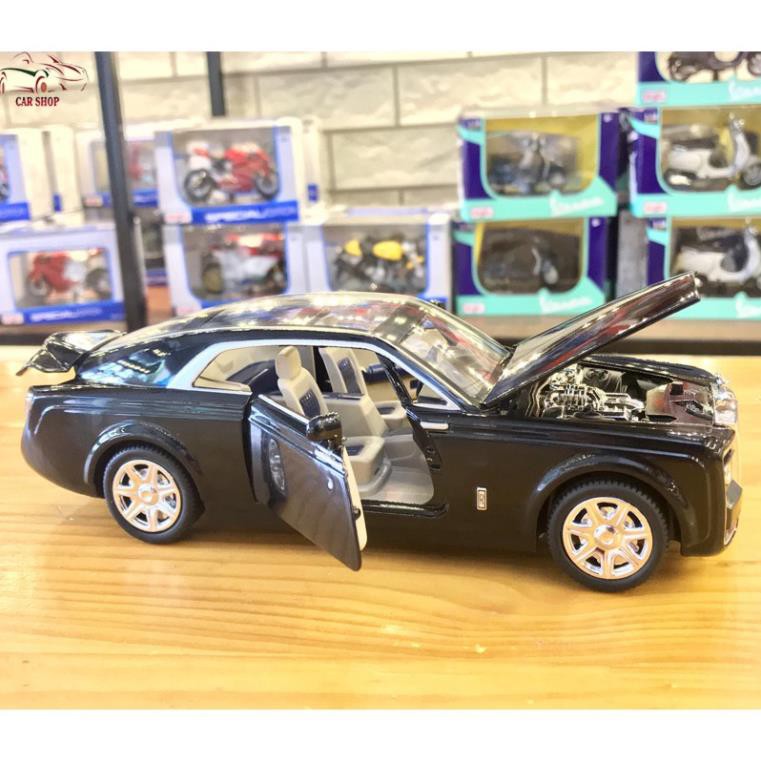 Xe mô hình ô tô siêu xe Roll Royce Sweptail tỉ lệ 1/24 hãng XLG màu đen