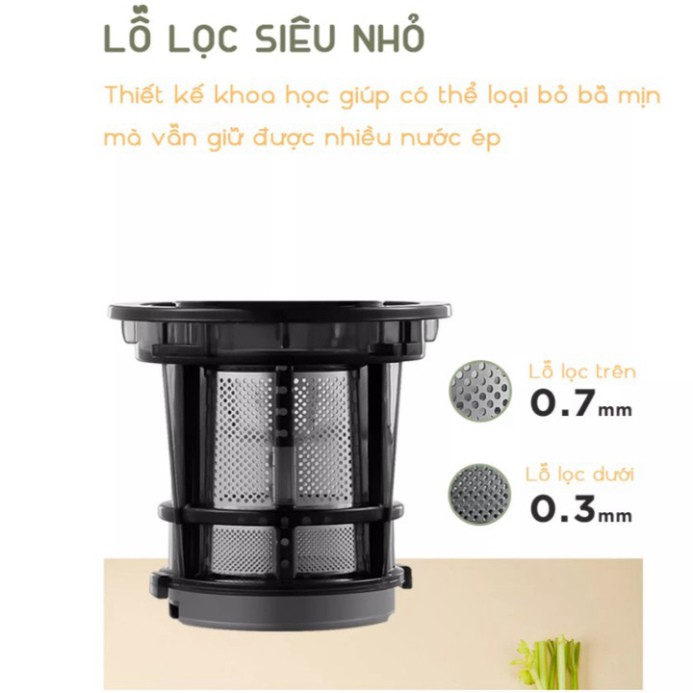 Sản Phẩm Máy ép trái cây tốc độ chậm cầm tay  Mokkom MK-SJ001, công suất 130W, chất liệu inox 304, tritan (Bảo hành 12 t