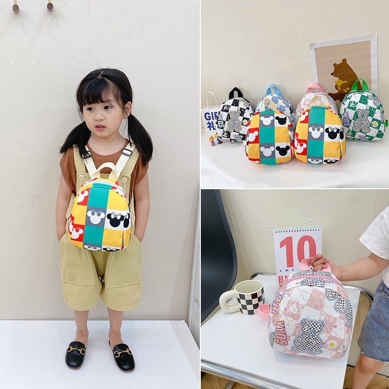 Balo mẫu gấu dành cho bé siêu cute, họa tiết nổi bật phong cách Hàn Quốc (9761)