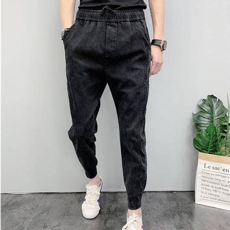 Quần jean nam không lót nhung dày phong cách Hàn Quốc năng động thời trang thu đông dành cho nam S-3XL