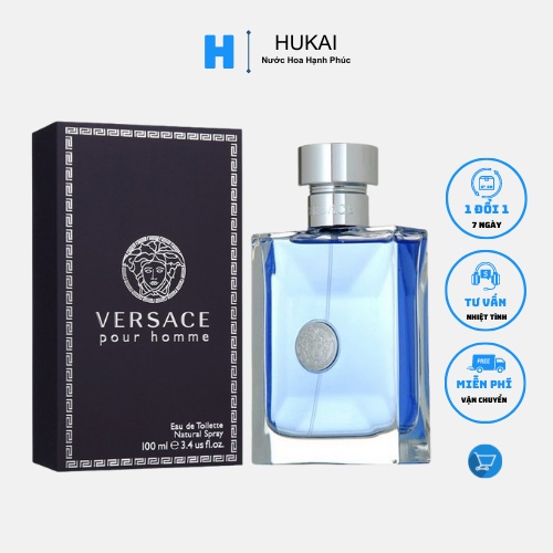 Nước hoa nam Versace Pour Homme EDT 100ml - Hương Mạnh Mẽ Tự Tin