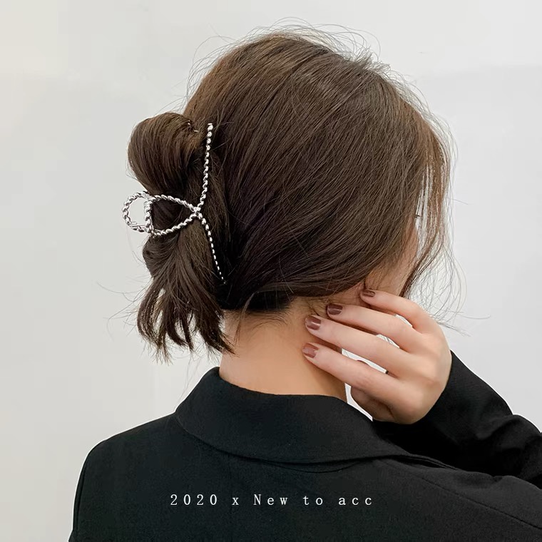 Kẹp Tóc Kim Loại Thiết Kế Mới Cỡ Lớn 2022 Phong Cách Hàn Quốc Cho Nữ