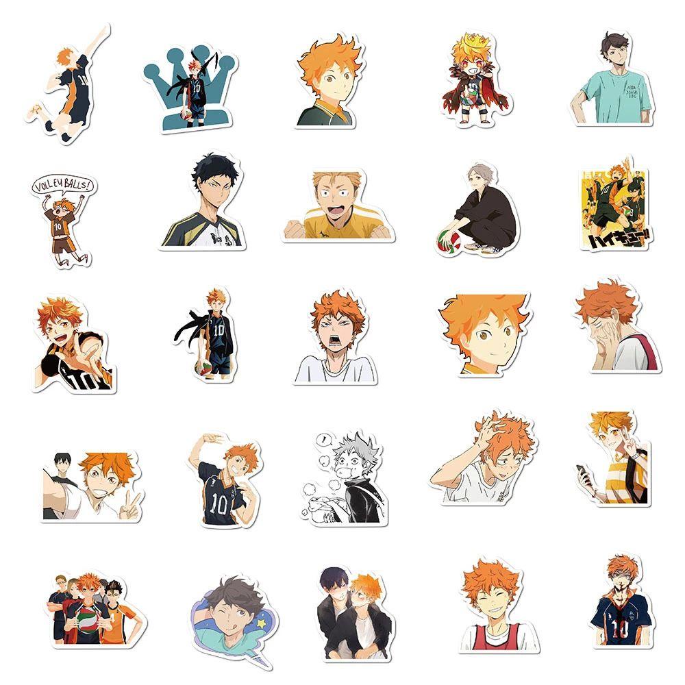 Sticker Hinata Shoyo Dán Trang Trí Điện Thoại / Ván Trượt / Laptop Họa Tiết Graffiti