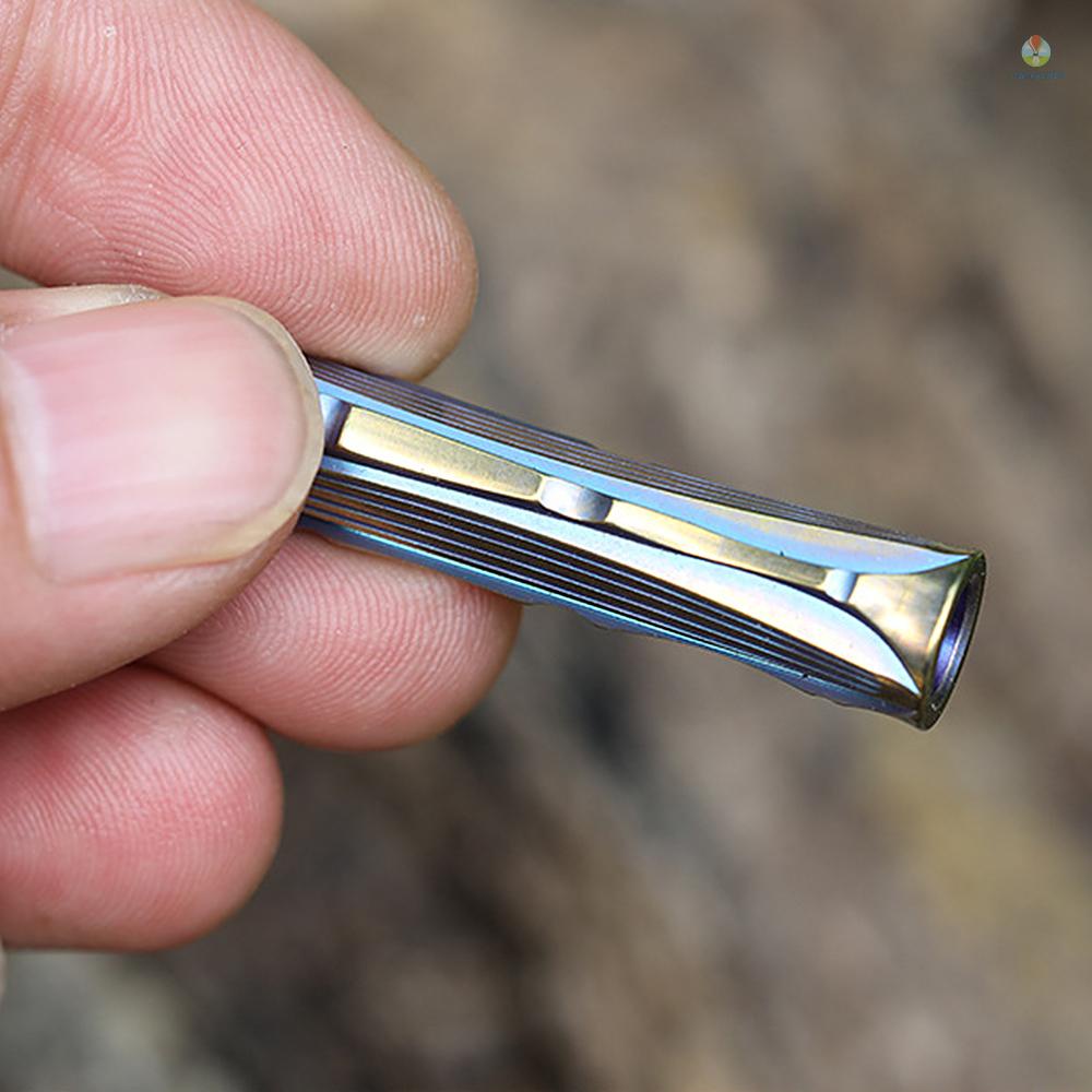 Còi Thổi Khẩn Cấp Siêu Nhẹ Bằng Titan Kèm Dây Phản Quang Tiện Dụng Mang Theo Du Lịch Cắm Trại