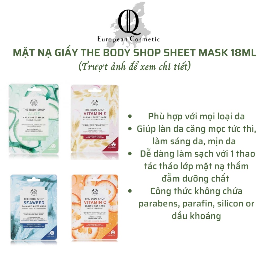 Mặt Nạ Giấy Dưỡng Da The Body Shop Sheet Mask 18ML