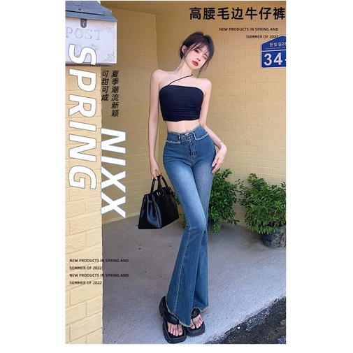 QUẦN JEANS NỮ ỐNG LOE ULZZANG