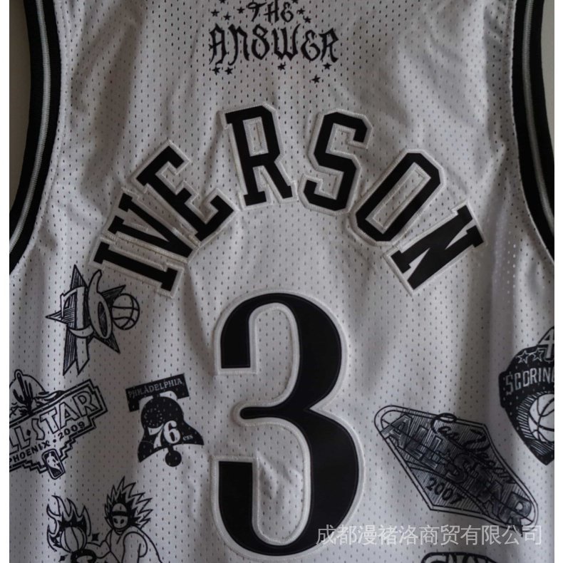 【 NBA Jersey Philadelphia 76Es Áo bóng rổ thêu thanh niên 3 #