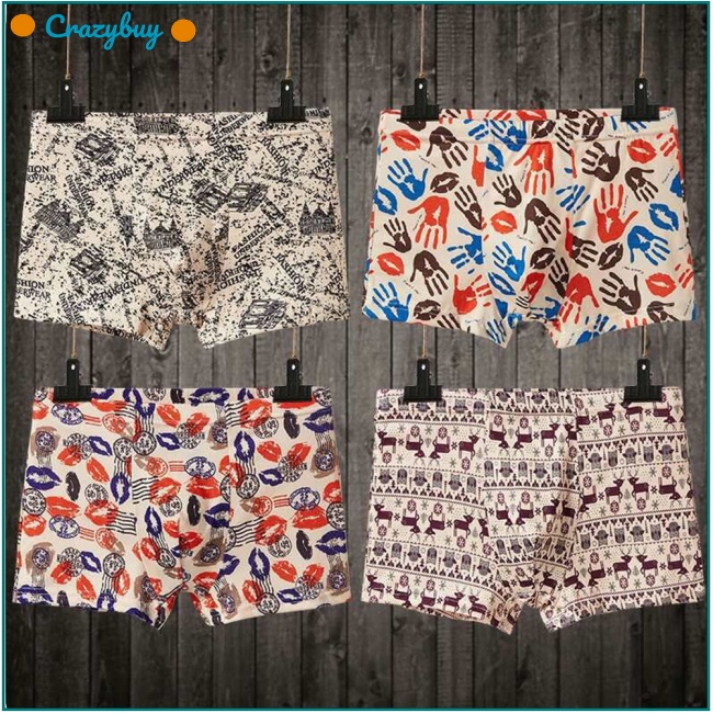 Cr 1 Quần Lót Boxer Sợi Sữa Thoáng Khí Cho Nam