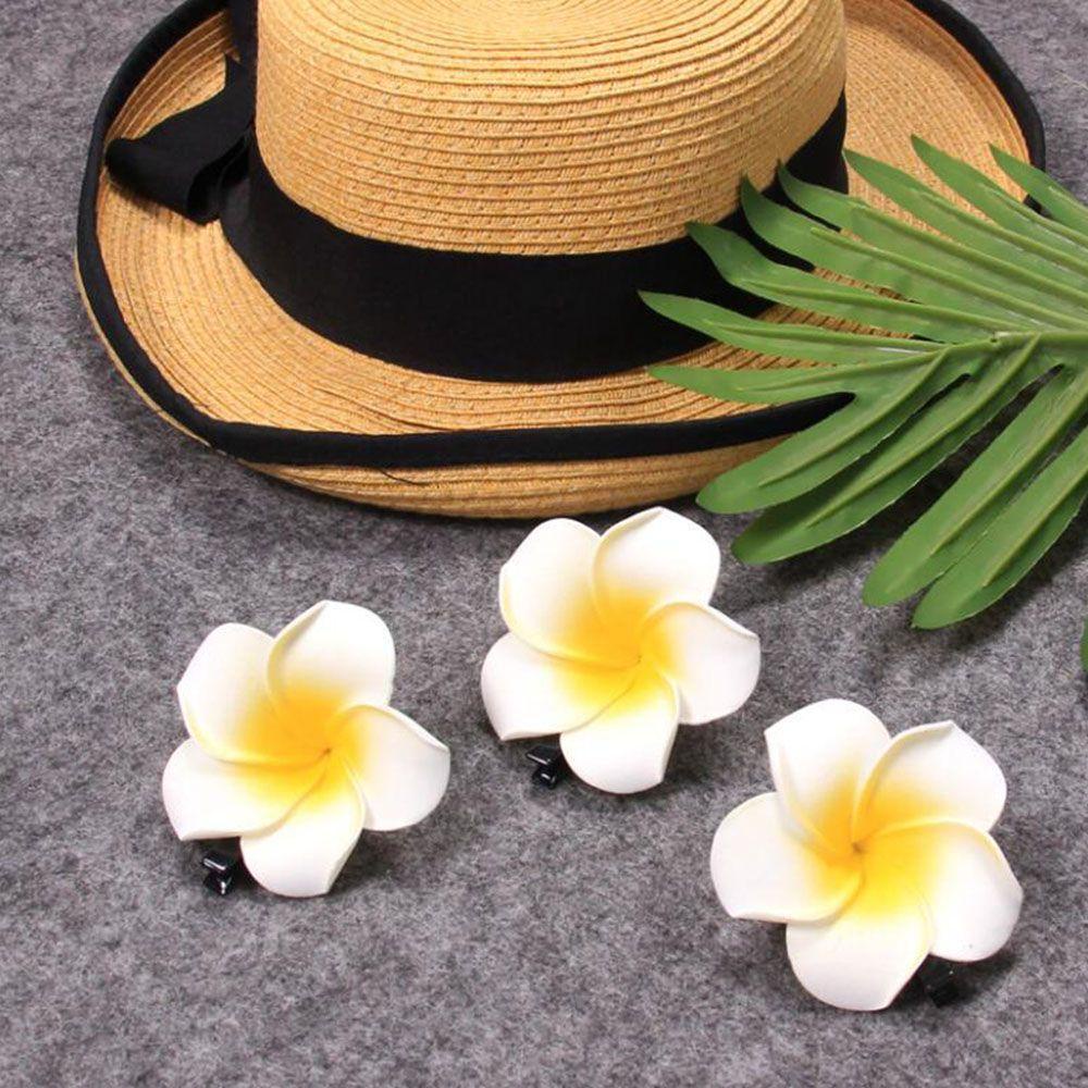 Kẹp Tóc Hoa Đậu Phộng Bằng Xốp Phong Cách Hawaii