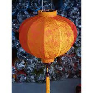 Lồng Đèn Hội An lụa tròn 30cm siêu đẹp dáng tròn
