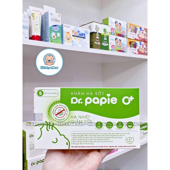 KHĂN LAU HẠ SỐT DR.PAPIE