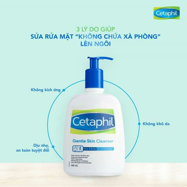 Sữa rửa mặt Cetaphil 500ml