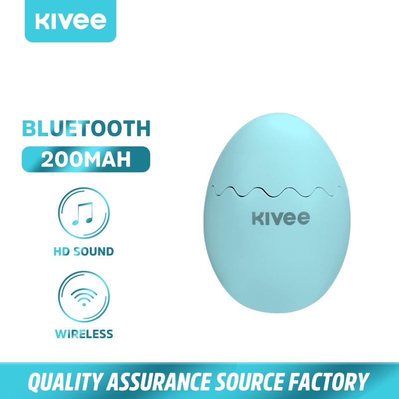 Loa bluetooth mini Kivee thiết kế hình quả trứng phạm vi kết nối lên đến 10m