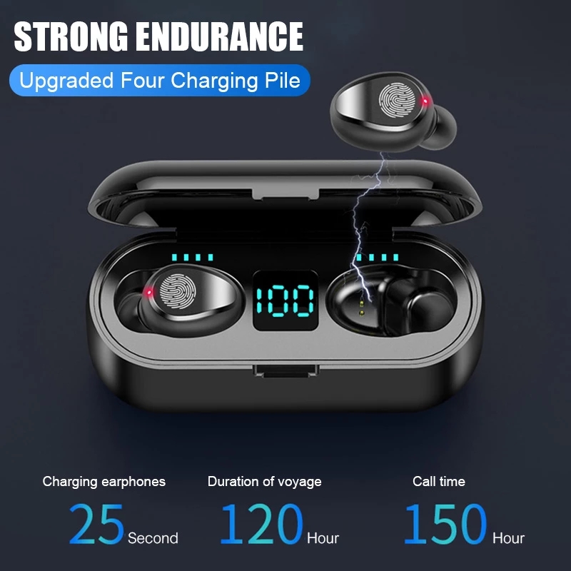 Tai nghe Bluetooth không dây F9 Amoi TWS cảm ứng Đối với Android iOS iPhone | BigBuy360 - bigbuy360.vn