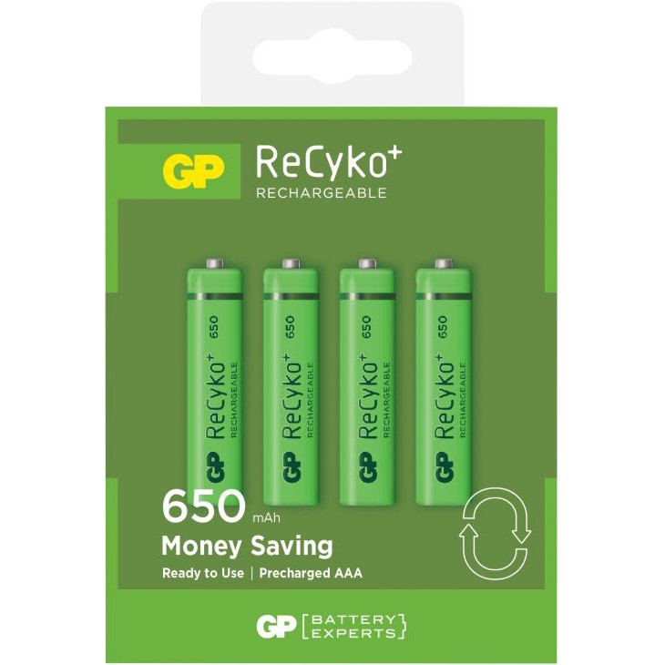 BỘ 4 VIÊN PIN GP RECYKO AAA 400MAH