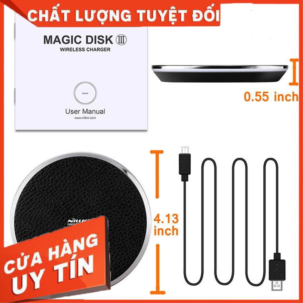 Đế sạc không dây sạc nhanh Nillkin Magic Disk III chuẩn không dây Qi quốc tế - Hàng chính hãng