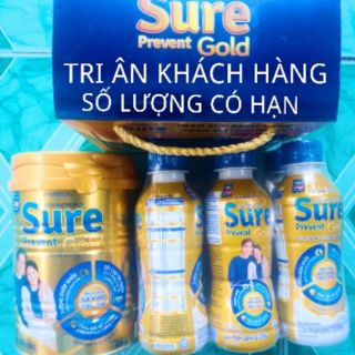 Combo 1 lon 400g & 6 chai sure prevent