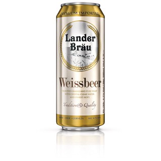 Thùng 12 Lon 500ml Bia Lander Brau Weissbeer  4,7 độ