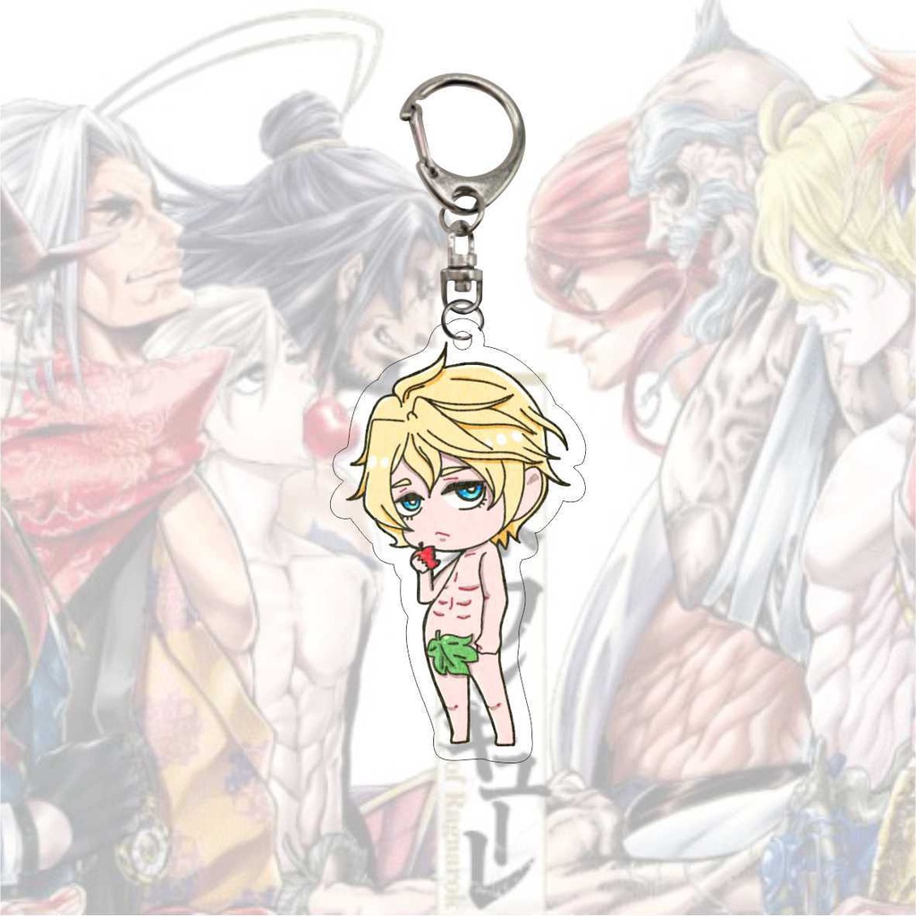 Móc chìa khóa hình nhân vật anime Brunhild Lu Bu Poseidon