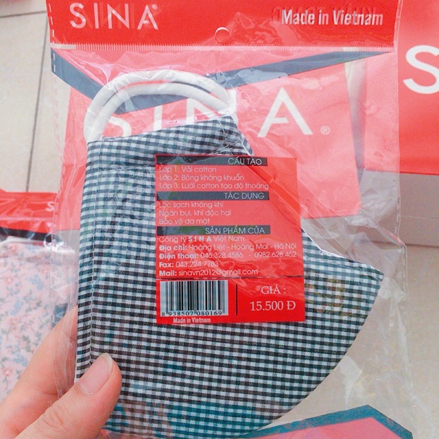 (✔️rẻ + đẹp ) Khẩu trang SINA kháng khuẩn | BigBuy360 - bigbuy360.vn