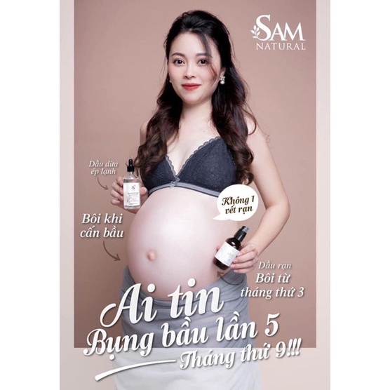 Dầu massage trị rạn da Sam Natural