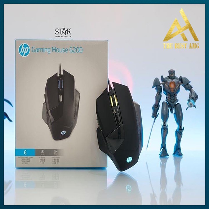 Chuột Máy Vi Tính Laptop Mouse Chơi Game HP G200 Đèn LED RGB - Chuột Gaming Có Dây Chuyên Game